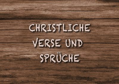 Christliche Worte